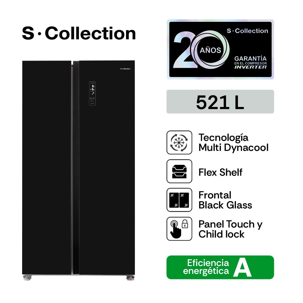 Refrigeradora Scollection London Sbs 521L
